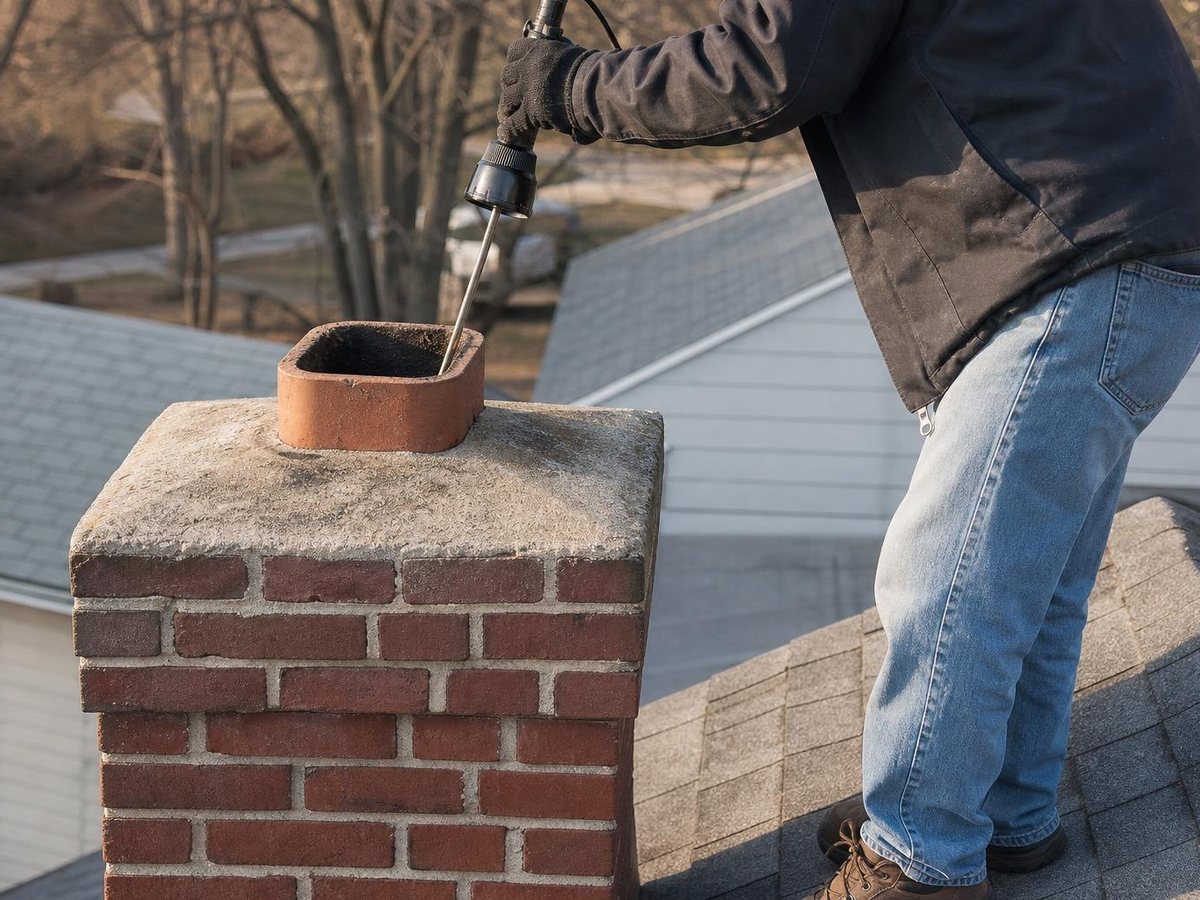 Standish Chimney Service work in Novelty